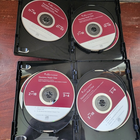 The Great Courses Nutrition Made Clear Volume 1-3 / 18 Disc CD's / Anding - Picture 7 of 9